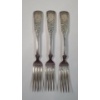 Image 1 : (3) Vintage Sterling Silver Towle Dinner Forks - Total Weight: 136.1g