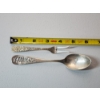 Image 6 : Sterling Silver: Steiff "Rose" Lemon Fork & Decorative Collectible Spoon TW: 33.5g
