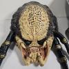 Image 4 : Sci-Fi Predator Cosplay Mask Set With Deluxe Latex Bio-Mask And Removable Silver Bio-Helmet
