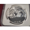 Image 7 : OFFICIAL MINT MEDAL 2015 Silver 1 Oz China Panda Round - FUN Show 60th Anniversary Reverse Proof