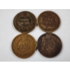 Image 5 : Four Assorted United States Indian Head Pennies ~ Two 1899, A 1900 & A 1901!