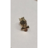 Image 2 : 14K Single Owl Stud Earring & 14K Fancy Link 7" Bracelet - Total Weight: 1.3g
