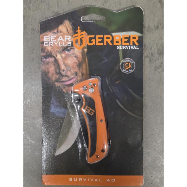 New! Bear Grylls Gerber Survival AO Folding Knife 