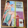 Image 2 : Vintage Embossed Metal Colgate Talcum Perfume Sign