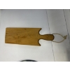 Image 1 : Wooden Charcuterie Serving Board with an ergonomic handle and hanging rope