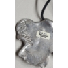 Image 6 : Don Drumm 2.5" Pewter Boxer Dog Pendant On Simple Black Cord 