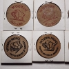 Image 11 : Seven Assorted Wooden Nickels From Hartville, Kent & Stow Ohio Along With California Coin Club!