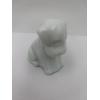 Image 1 : Adorable Degenhart Glass Dog Figurine - Baby Blue/whitish color - ~2.5 inches