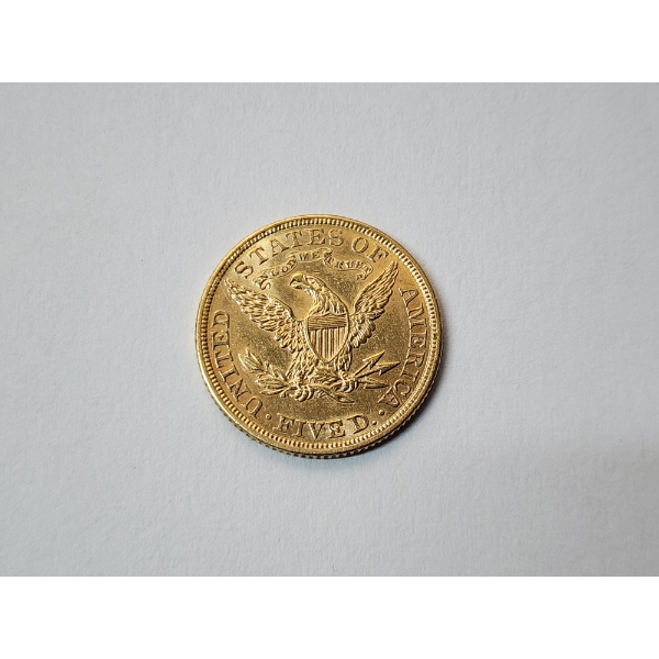 1906 United States Liberty Head $5 Gold Coin - Low Mintage Higher-Grade Coin!