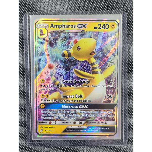 Ampharos GX 43/181 Holo Rare Pokemon Trading Card 