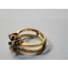 Image 5 : 14K Gold Diamond Ring Enhancer Ring with Diamonds - Size 8 - Total Weight: 4.5g