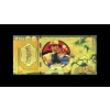 Image 1 : Pure 24k .999 Gold Foil POKEMON "RAYQUAZA" Note - Mint Cond - NEW SERIES - Processed in Pure Gold