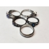 Image 6 : Five Assorted Sterling Silver Rings with Colorful Gemstones - TW: 15.3g