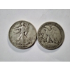 Image 1 : $1.00 Face Value in Assorted 90% Silver Walking Liberty Half Dollars - SEE DESCRIPTION