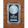 Image 1 : One Troy Ounce .999 Fine Silver Bar in Protective Case Featuring Morgan Design ~ MADE IN THE USA!