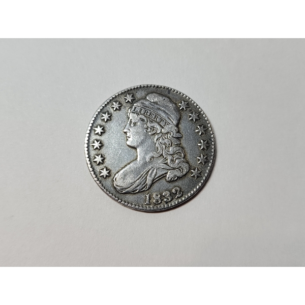 Incredible 1832 United States Capped Bust Silver Half Dollar