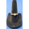 Image 1 : Women's 10K White Gold Ring With Diamonds - Size 6 - Weight: 1.9g