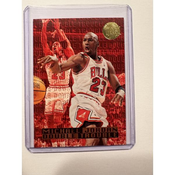 1995-96 Fleer Ultra Michael Jordan Double Trouble Basketball Card - High Grade Card