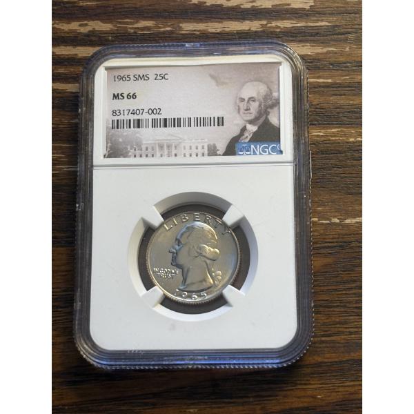 NGC 1965 SMS 25C MS 66 - Slabbed Quarter 