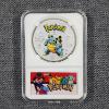 Image 1 : Rare Collectors Pokemon Silver Tone Coin in Slabbed Protector Featuring Blastoise 
