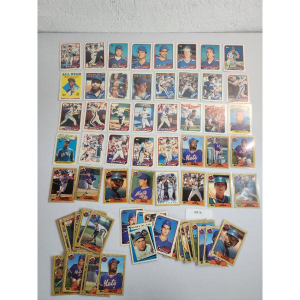 Near Mint 1980's New York Mets Topps Tiffany Baseball Trading Cards - All in Card Sleeves