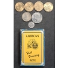 Image 1 : Assorted Years/Mint Marks U.S Coins & Deck Of American Steel & Wire Playing Cards - FV $5.60