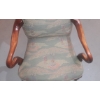 Image 3 : Unique Golfing Themed Upholstered & Wood Queen Anne Style, Den / Study Chair - See Pics  45" Tall