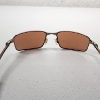 Image 5 : Vintage Oakley Square Wire Brown/Bronze Metal Sunglasses with Microfiber Bag