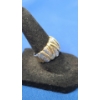 Image 2 : 10K Gold Twist Pave Style Ring- Size 6- Weight: 3.7g