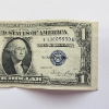 Image 3 : United States Series 1935 E $1 Blue Seal Silver Certificate 