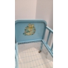 Image 4 : Vintage Amsco Doll E Crib In Aqua Blue
