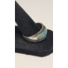 Image 3 : Sterling Silver Turquoise Inlay Ring - Size 12 - Weight: 8.6g