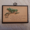 Image 4 : 3 Pieces Decorative Plaques - Including Large Mouth Bass Plaque - Medalion & Religious