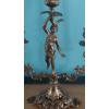 Image 2 : Vintage Brass / Bronze Candelabra 11" Tall - Candles Included