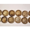 Image 3 : x12 Assorted Years U.S. Roosevelt and Mercury 90% Silver Dimes FV: $1.20