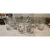 Image 1 : Large Holiday Christmas Set With Punch Bowl & Many Glasses All Holiday Themed