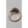 Image 4 : 14K Yellow Gold Women's Vintage Style Ring With Aquamarine - Size 6 - Weight: 2.6g