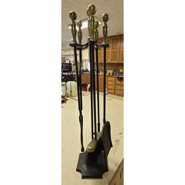 Fireplace Tools on Stand
