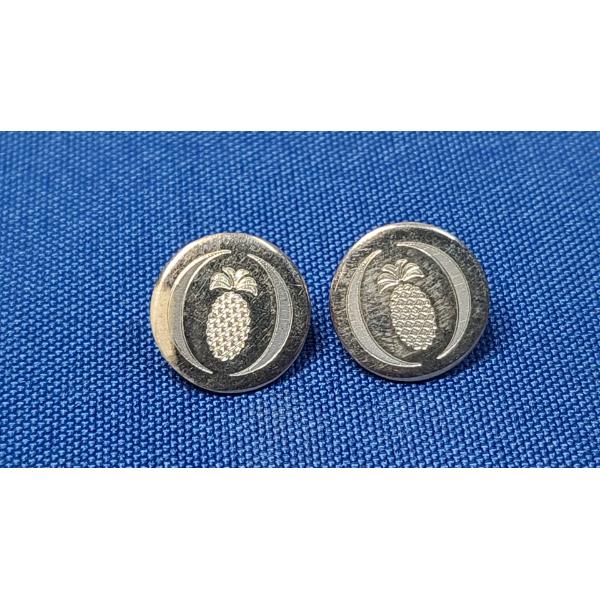 Pair Of Sterling Silver Earrings Featuring Pineapple Motif - Weight: 3.5g