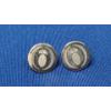 Image 1 : Pair Of Sterling Silver Earrings Featuring Pineapple Motif - Weight: 3.5g