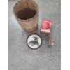Image 1 : Antique Small Wood Barrel, Tin Tray, Oil Can & Coleman Can