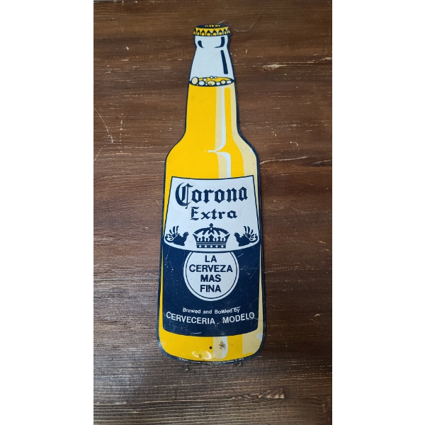 20" Corona Extra Bottle Shaped Metal Sign