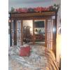 Image 3 : Fantastic Oriental Themed Queen Size Bed, Mirrored Head Piece  & Foot Board - Mattress Included