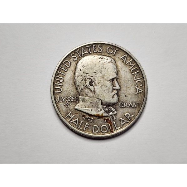 Rare 1922 Ulysses S. Grant Memorial 90% Silver Half Dollar in Great Condition- Less Than 67,500 Made