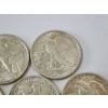 Image 9 : Five Assorted Years 90% Silver Walking Liberty Half Dollars - FV: $2.50
