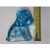 Image 10 : Adorable Degenhart Vintage Uranium Glass Dog Figurine -Lt Sapphire