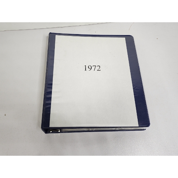 Large Binder Full of Assorted 1972 Football Trading Cards