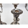 Image 4 : Two Silver-Plated Three-Arm Detailed Candelabras Weighting Approx. 2.4lbs Each - TW: 4.8lbs