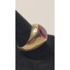 Image 3 : Vintage 14K Yellow Gold Classic Ruby Ring - Size 7 - Total Weight: 3.9g