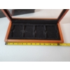 Image 3 : Wooden Glass-Top Coin Display/Storage Box - Holds 4 Standard Slabs